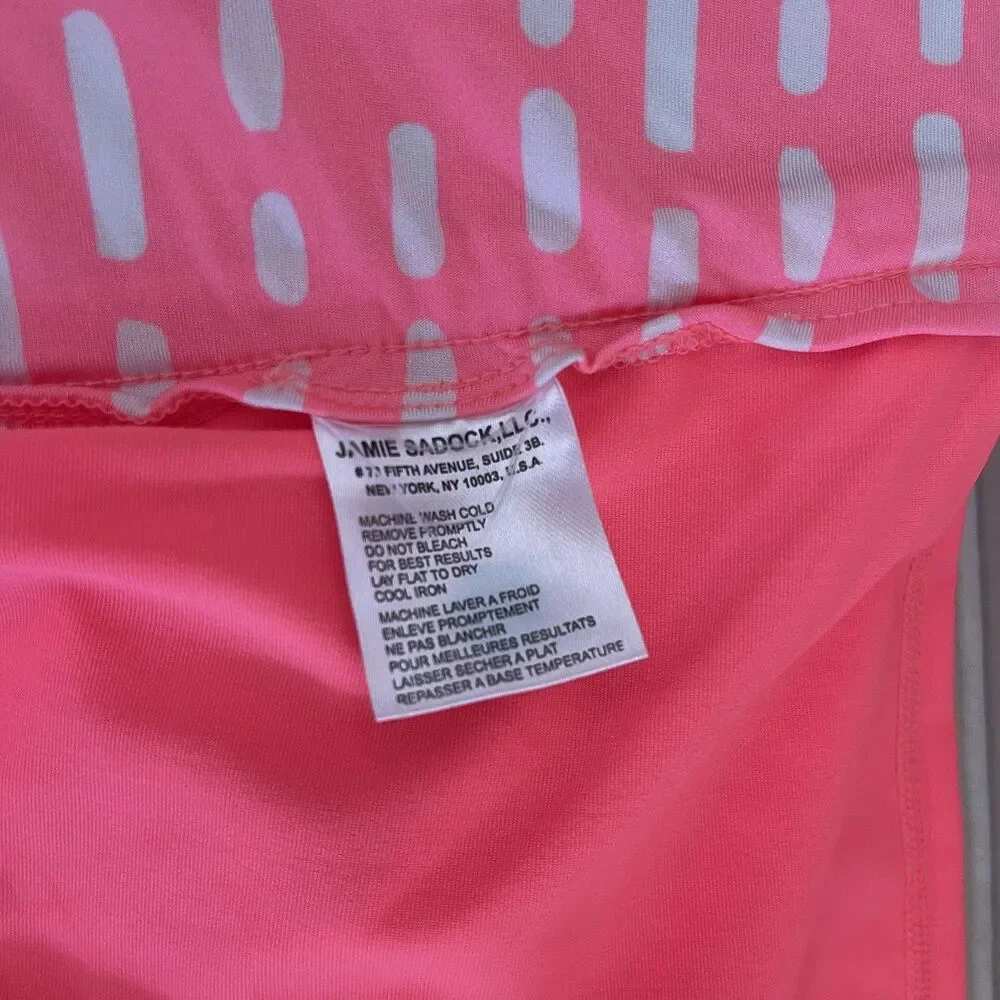 Jamie Sadock Upf 50 Mid Rise Zip Pocket Skort Pink 10 New $110 - Picture 11 of 11
